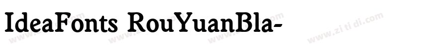 IdeaFonts RouYuanBla字体转换 IdeaFonts RouYuanBla字体转换